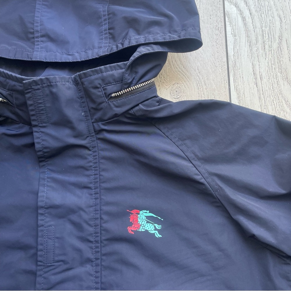 Burberry Kids Jacket in Navy with Mint Accents - Picture 7 of 10